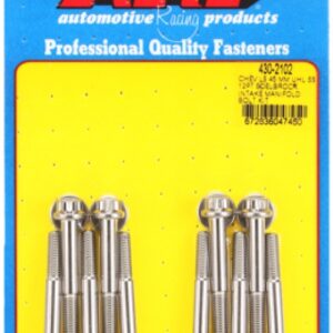 arp chevy ls 45mm uhl 12pt edelbrock intake manifold bolt ki