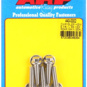arp chrysler hemi 5.7/6.1l ss hex rear main seal plate bolt