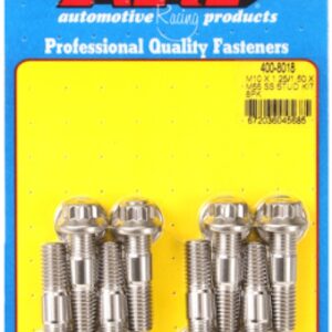 arp m10 x 1.25/1.50 x 48mm broached stud kit 8pcs
