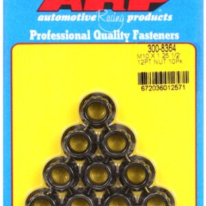 arp m10 x 1.25 12pt nut kit (10pcs)