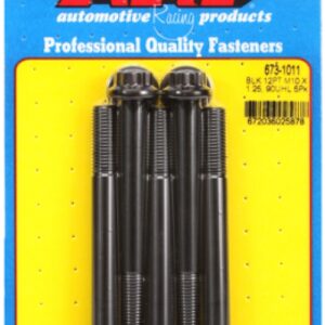 arp m10 x 1.25 x 90 12pt black oxide bolts (5pcs)