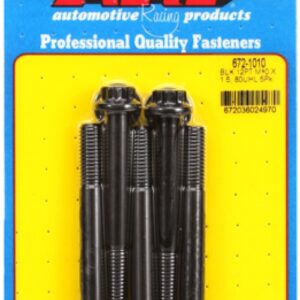 arp m10 x 1.50 x 80 12pt black oxide bolts (5pcs)