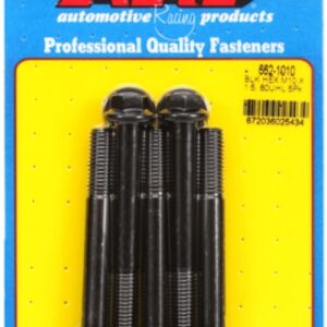 arp m10 x 1.50 x 80 hex black oxide bolts (5pcs)