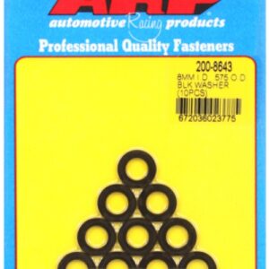 arp m8 id .575 od .062"th black washers (10pcs)