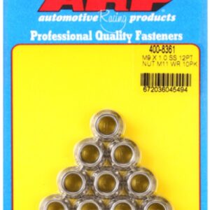 arp m9 x 1.00 (m11 wr) ss 12pt nut kit