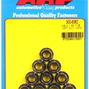 arp m9 x 1.25 12pt nut kit (10pcs)