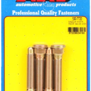 arp mazda miata rear '94 05 wheel stud kit(4pcs)