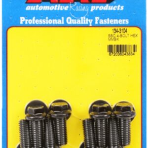 arp motor mount bolt kit chevy sb 4 bolt hex