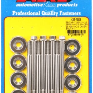 arp sb chevy geniii/iv ls w/.375 spcr ss hex valve cvr bolt