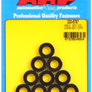 arp washer m9 id 0.670 od black 10 pack