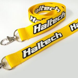 haltech haltech lanyard yellow with printed logo