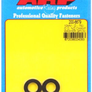 "m10id 3/4" od .120"th chamfer black washers (2pcs)