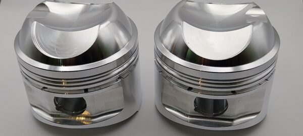 arias citroen visa 652cc 77mm short compression height domed kit of 2 forged pistons
