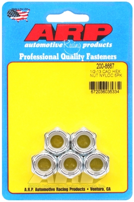 1/2-13 cad coarse nyloc hex nut kit (5pcs)