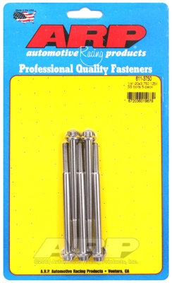 "1/4""-20 x 3.750 12pt SS bolts" (5pcs)