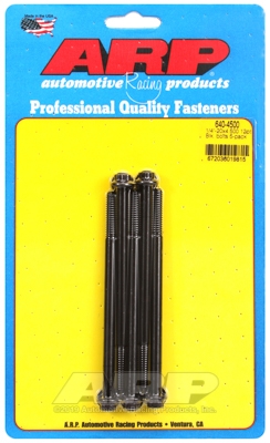 "1/4""-20 x 4.500 12pt black oxide bolts" (5pcs)