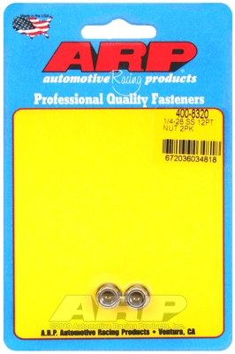 "1/4""-28 SS 12pt nut kit" (2pcs)