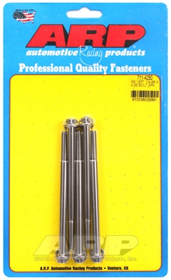 "1/4""-28 x 4.250 12pt SS bolts" (5pcs)