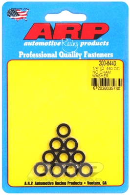 "1/4""ID .440""OD no chamfer black washers"