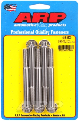 "3/8""-16 x 3.500 12pt SS bolts" (5pcs)