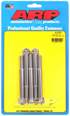 "3/8""-16 x 3.750 12pt SS bolts" (5pcs)