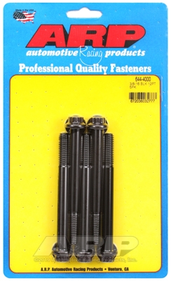 "3/8""-16 x 4.000 12pt 7/16 wrenching black oxide bolts"5pcs