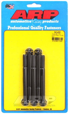"3/8""-16 x 4.000 12pt black oxide bolts" (5pcs)