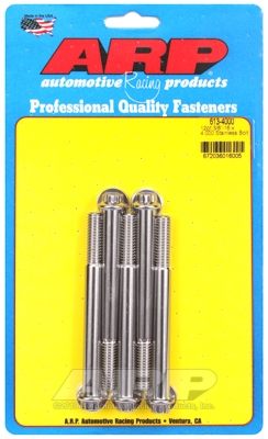 "3/8""-16 x 4.000 12pt SS bolts" (5pcs)
