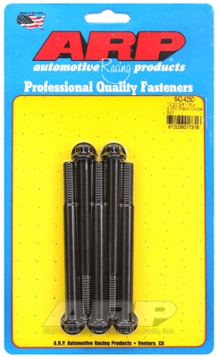 "3/8""-16 x 4.250 12pt black oxide bolts" (5pcs)