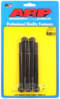 "3/8""-16 x 4.500 12pt black oxide bolts" (5pcs)