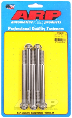 "3/8""-16 x 4.500 hex SS bolts" (5pcs)