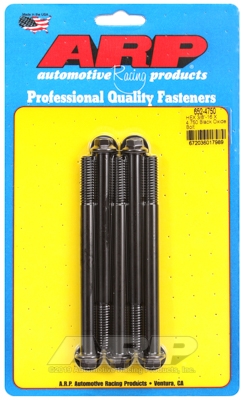 "3/8""-16 X 4.750 hex black oxide bolts" (5pcs)