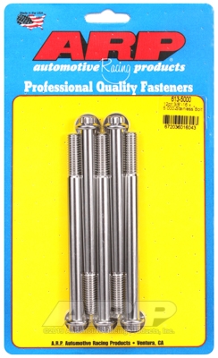 "3/8""-16 x 5.000 12pt SS bolts" (5pcs)