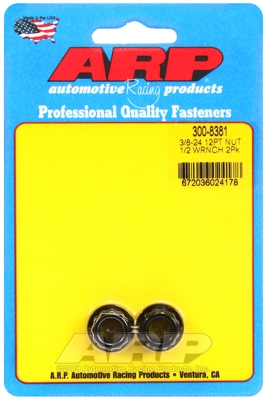 "3/8""-24 1/2"" socket 12pt nut kit" (2pcs)