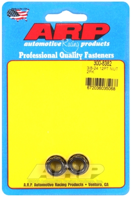 "3/8""-24 1/2"" socket. .645 flange OD. 12pt nut kit" (2pcs)