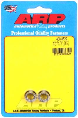 3/8-24 SS 12pt nut kit (2pcs)