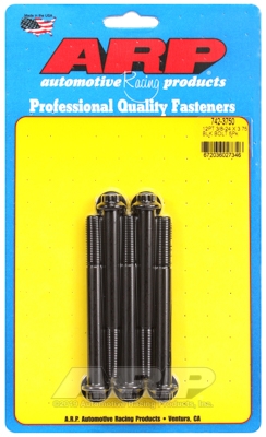 "3/8""-24 x 3.750 12pt black oxide bolts" (5pcs)