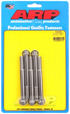 "3/8""-24 x 3.750 12pt SS bolts" (5pcs)