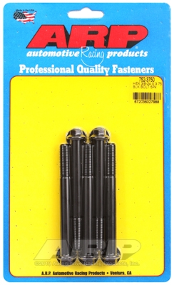 "3/8""-24 x 3.750 hex black oxide bolts" (5pcs)