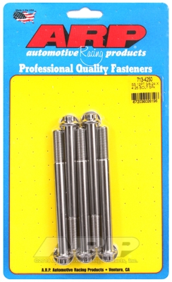 "3/8""-24 x 4.250 12pt SS bolts" (5pcs)