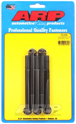 "3/8""-24 x 4.250 hex black oxide bolts" (5pcs)