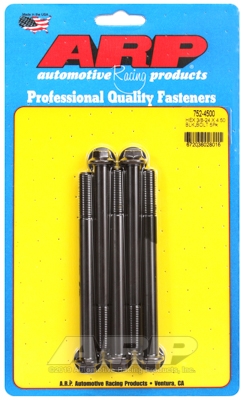 "3/8""-24 x 4.500 hex black oxide bolts" (5pcs)