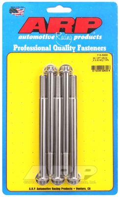 "3/8""-24 x 5.000 12pt SS bolts" (5pcs)