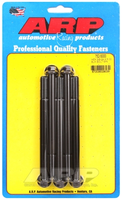 "3/8""-24 x 5.000 hex black oxide bolts" (5pcs)