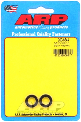 "3/8"ID 5/8"OD .120"TH black washers" (2pcs)
