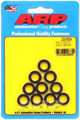 "3/8""ID 5/8""OD black washers" (10pcs)