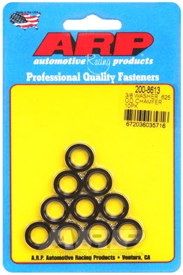 "3/8""ID .625""OD chamfer black washers"