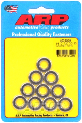 "3/8"ID .720"OD .120"TH SS washers (10pcs)