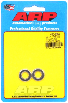 "3/8"ID .720"OD .120"TH SS washers (2pcs)