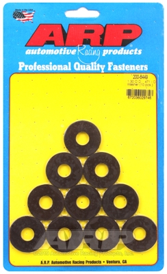 ".471"ID 1.30"OD .120"TH no chamfer black washer" (10pcs)